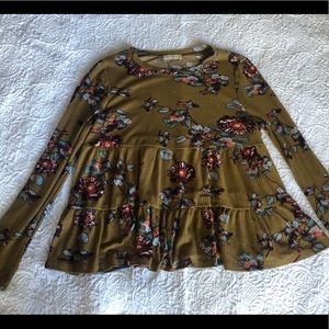 Altar’d State floral mustard top